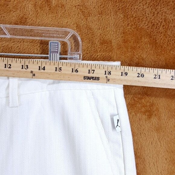 PUMA Pants Mens Size 36 White ACM MMQ Embroidered Logo AC Milan $125 - Picture 9 of 12